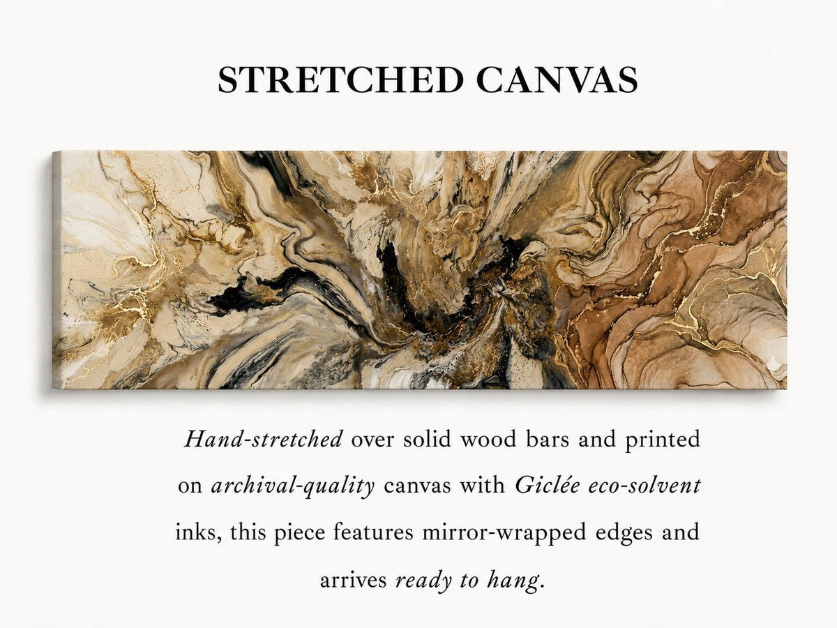 Marble Ivory Sandstone Beige Canvas Art Print, Bedroom or Living Room Wall Decor