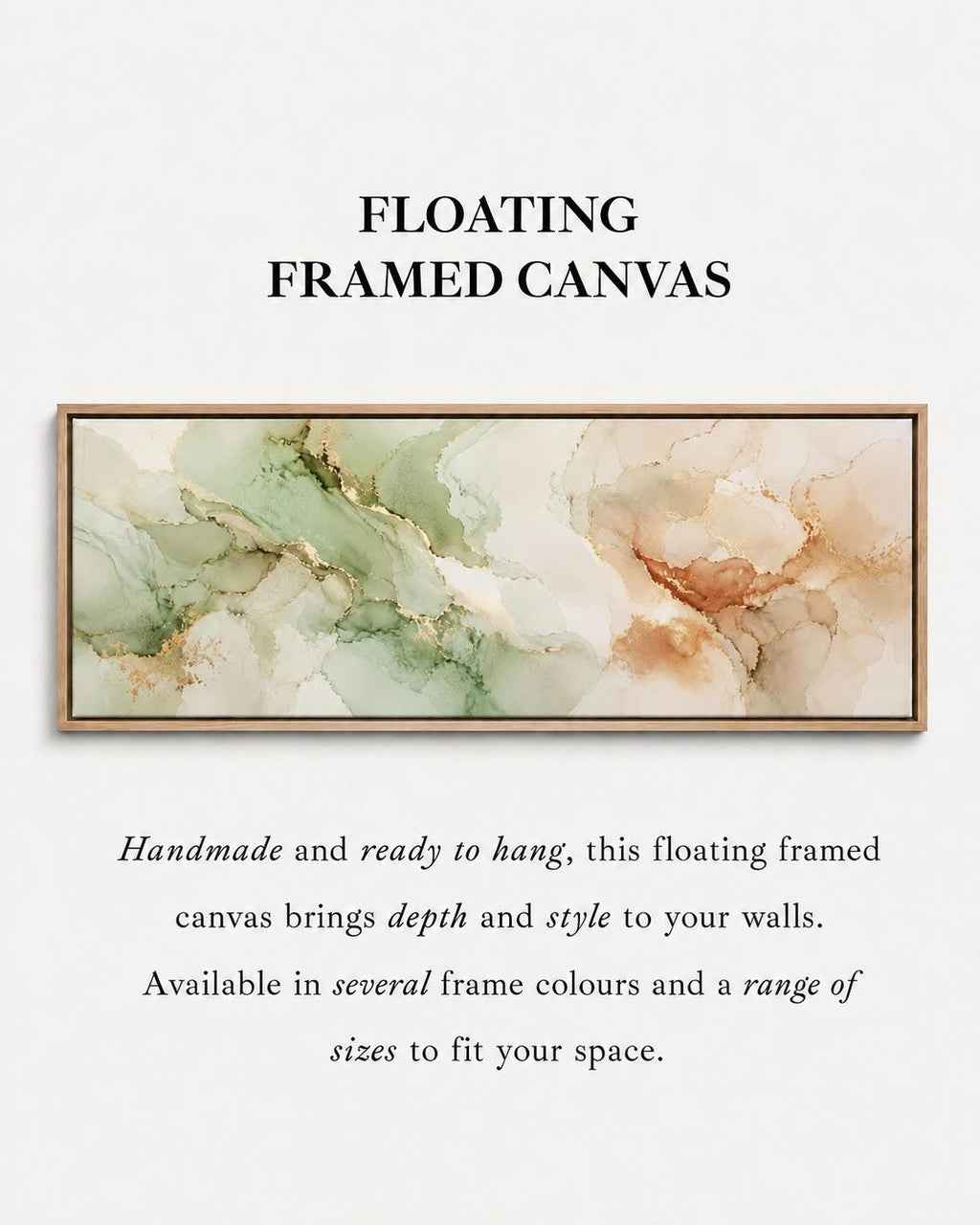 Large Abstract Earth Tone Canvas Print, Terracotta Aqua Japandi Above Bed Decor