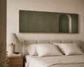 Large Abstract Muted Sage Tone Canvas Print, Above Bed Decor, Bedroom Art