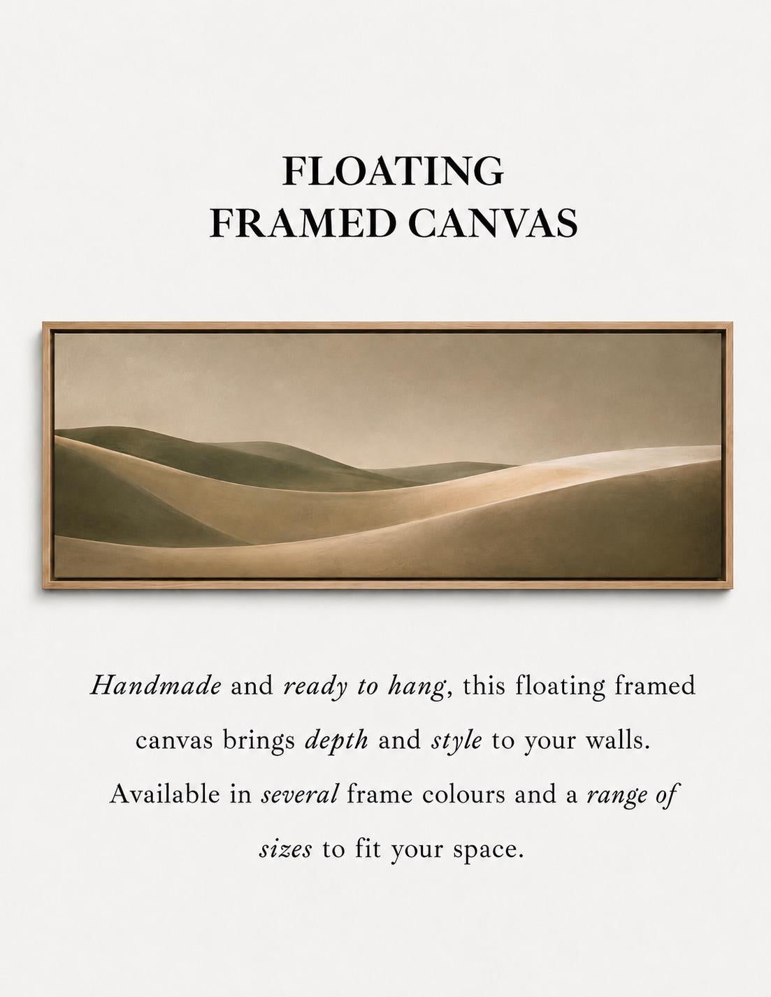 Landscape Abstract Muted Sage and Ecru Canvas Print, Bedroom Decor, Ocean Dune Waves