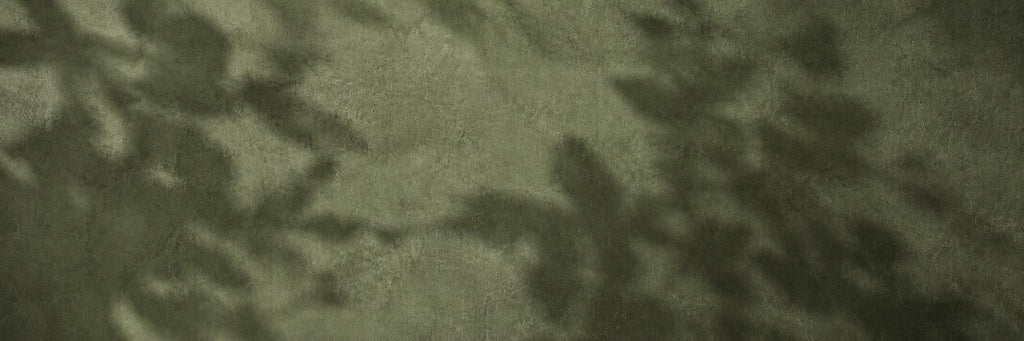 Dark Green Canvas Art Print, Leaf Shadows, Bedroom Wall Art Decor