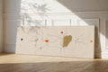 Large Abstract Canvas Print: Olive Green Wabi Sabi Wall Art for Living Rooms