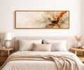 Framed Abstract Taupe & Terracotta Canvas Print, Wabi Sabi Japandi, Bedroom or Living Room Decor