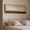 Earth Tone Panorama Canvas Print, Neutral Abstract Minimalism