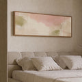 Abstract Pastel Landscape Painting Print, Minimal Soft Tones Decor