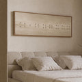 Neutral Birds Flying Canvas Print, Bedroom Wall Art, Narrow Panorama Decor