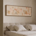 Modern Abstract Wall Art: Neutral Canvas Print With Accents