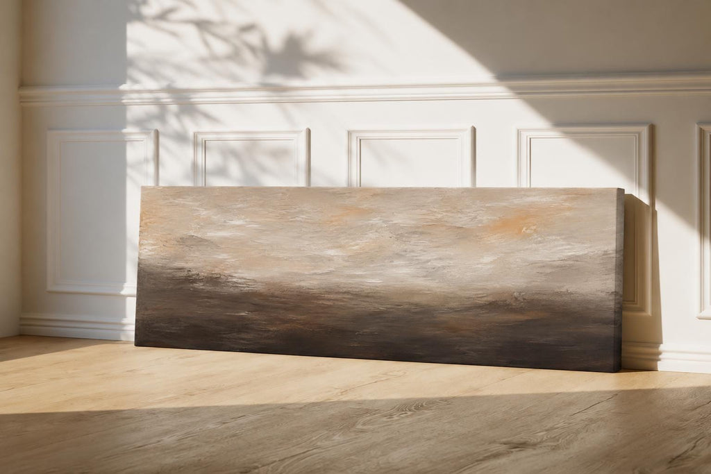 Muted Earth Tone Extra Large Panorama: Abstract Canvas Print