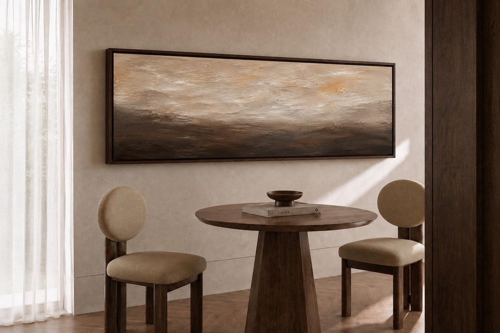 Muted Earth Tone Extra Large Panorama: Abstract Canvas Print