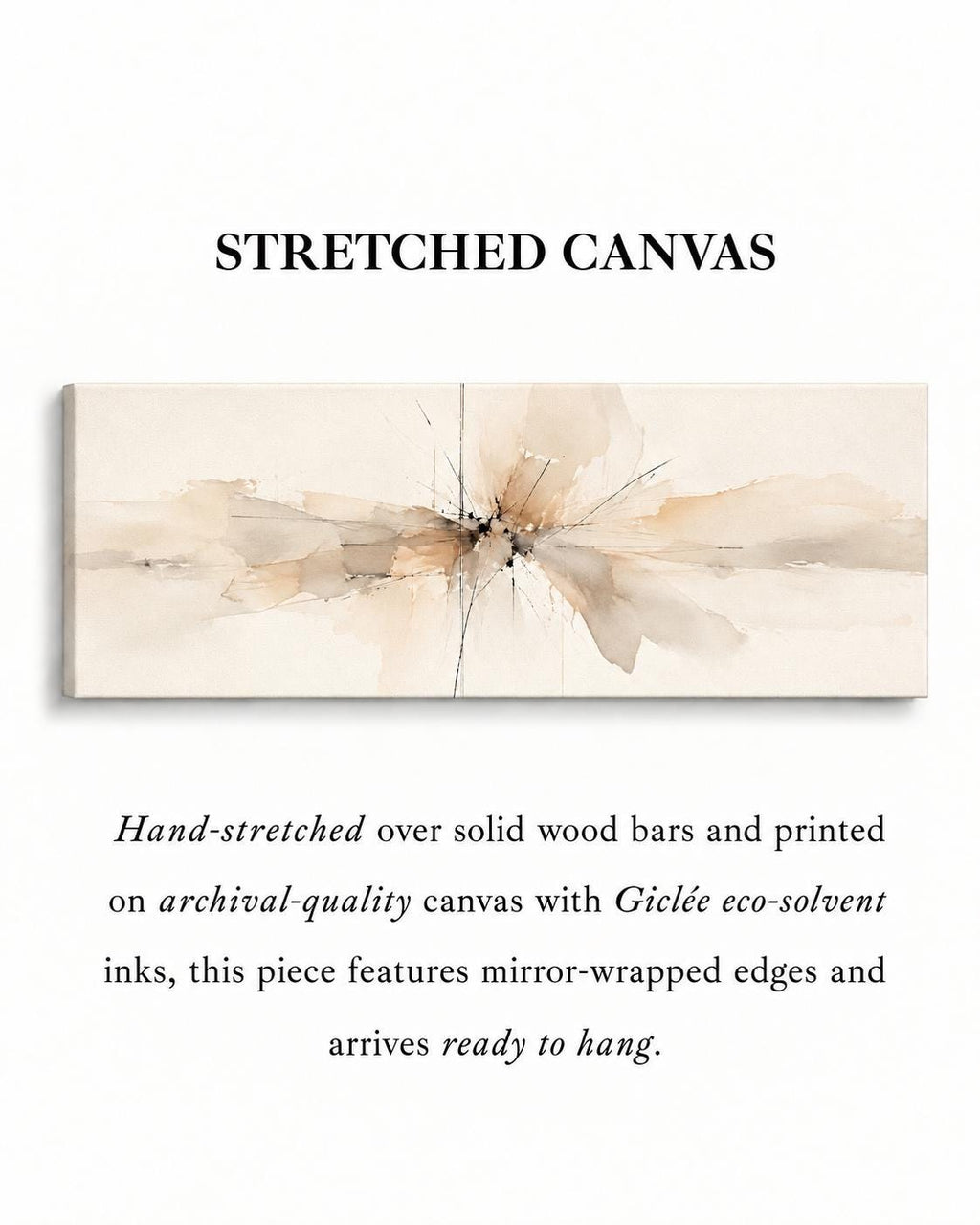 Neutral Abstract Painting: Cream and Beige Canvas Print