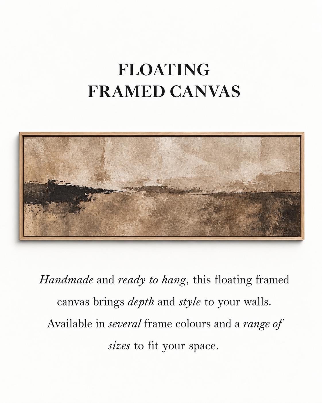 Earth Tone XL Painting: Japandi Wabi Sabi Canvas Print