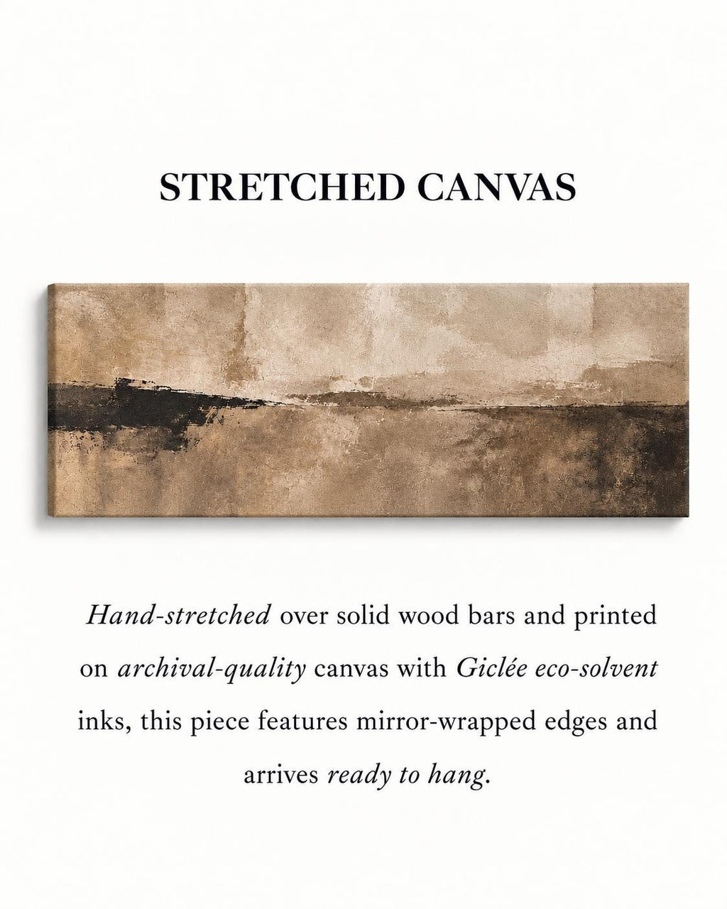 Earth Tone XL Painting: Japandi Wabi Sabi Canvas Print