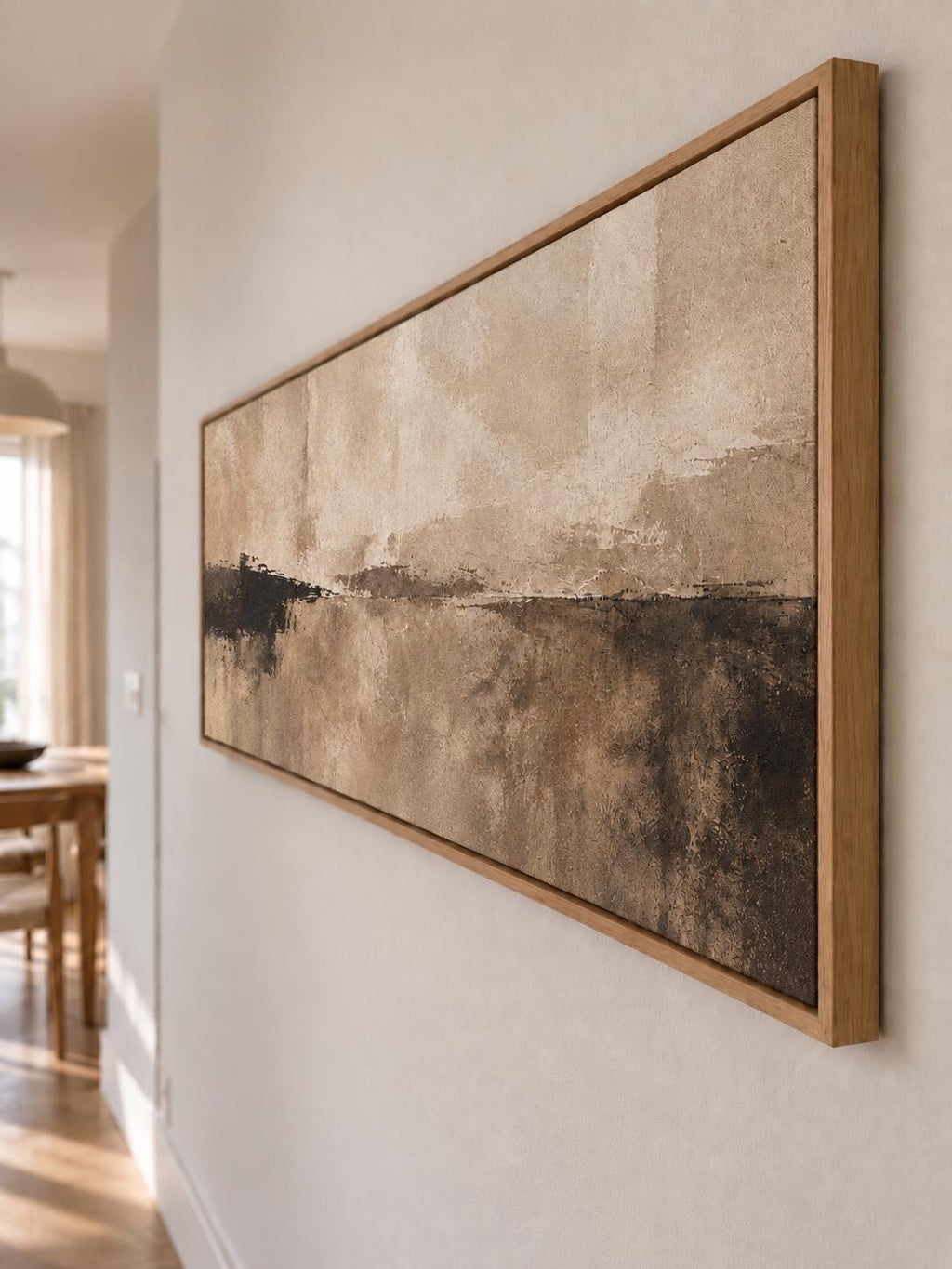 Earth Tone XL Painting: Japandi Wabi Sabi Canvas Print