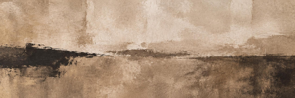 Earth Tone XL Painting: Japandi Wabi Sabi Canvas Print