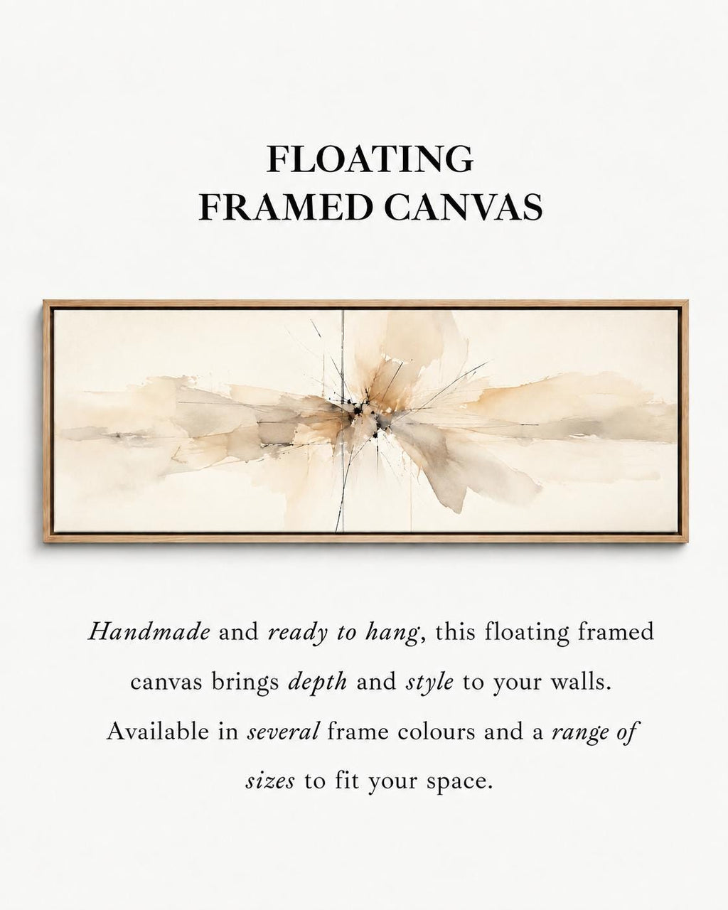 Neutral Abstract Painting: Cream and Beige Canvas Print