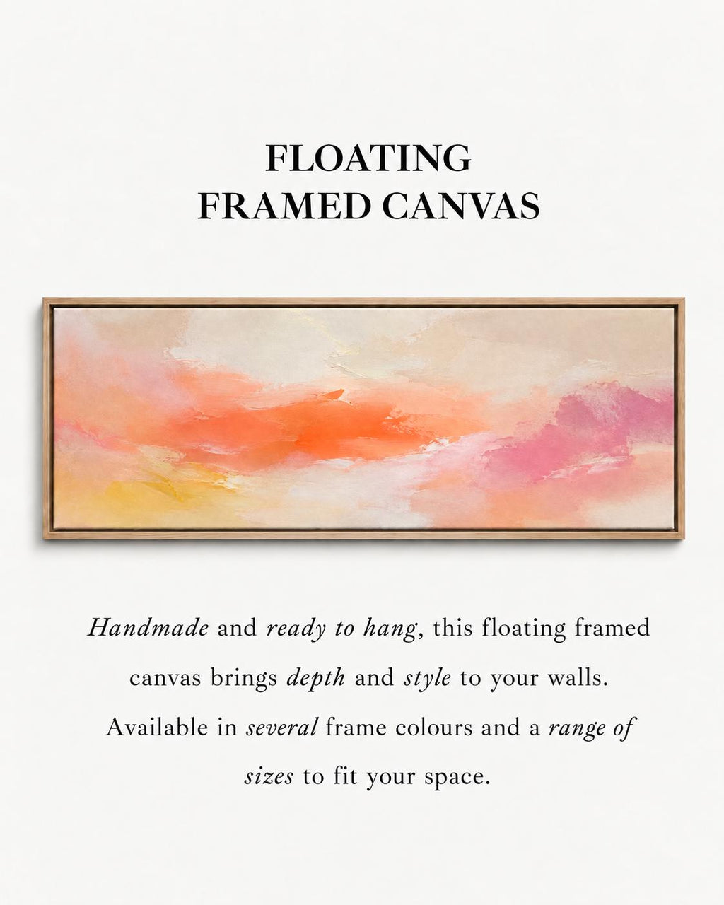 Bright Pink, Coral and Peach Abstract Art Print, Modern Wall Decor