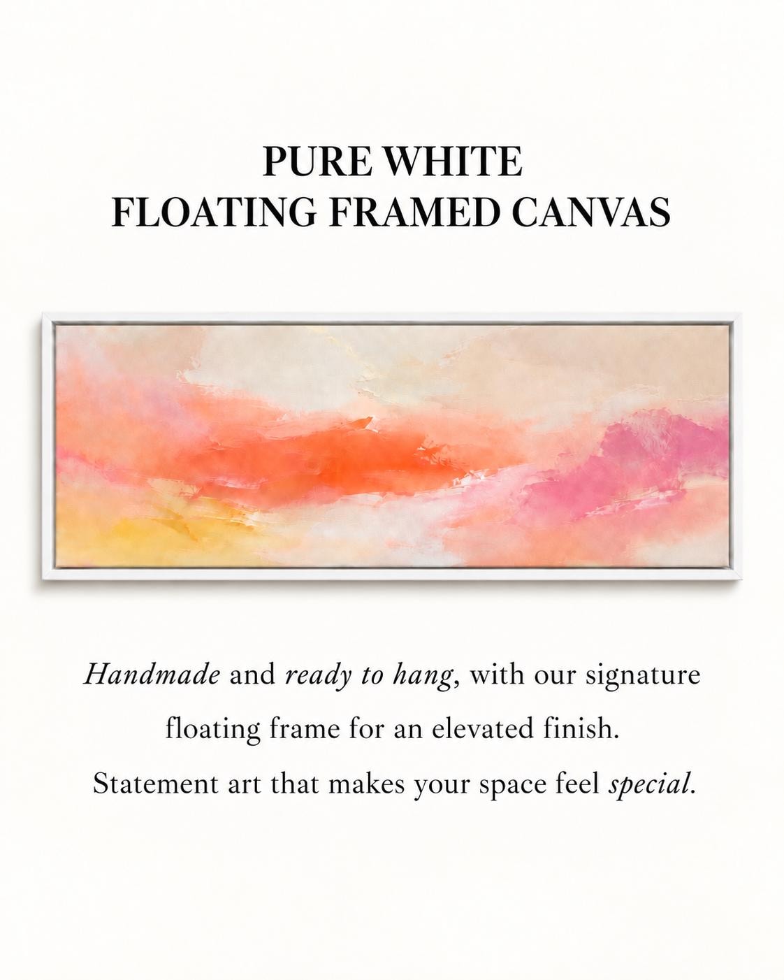 Bright Pink, Coral and Peach Abstract Art Print, Modern Wall Decor