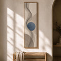 Bauhaus Geometric Wall Art: Mid Century Modern Framed Canvas